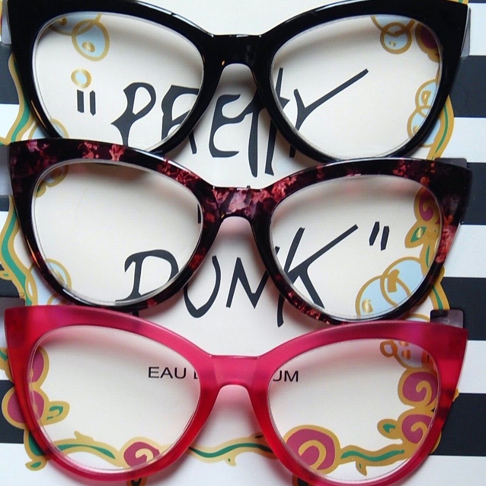 BETSEY JOHNSON 3-PACK READERS READING GLASSES +2.00 NEW AUTHENTIC